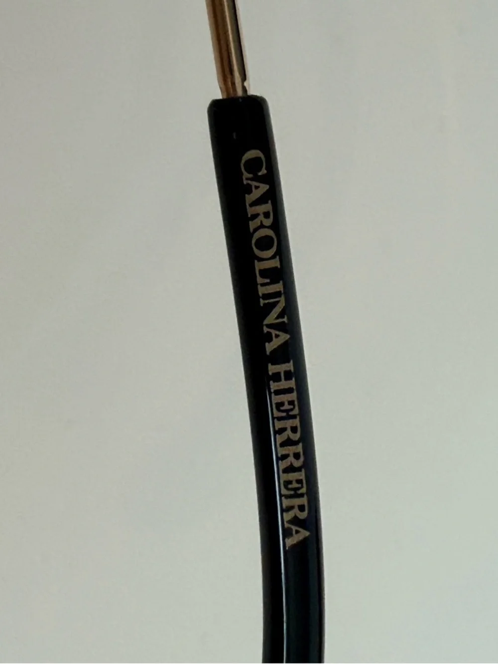 Carolina Herrera Gold Aviator Sunglasses with Dark Gray Lenses CH0034/S